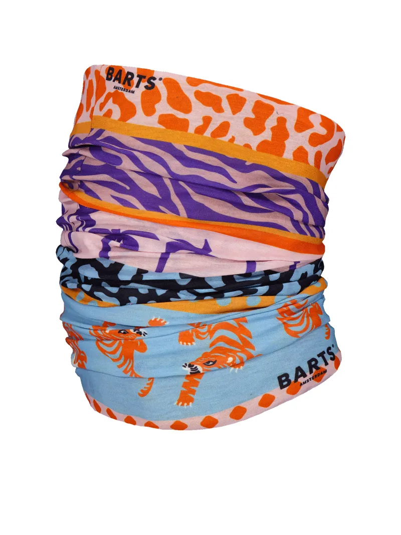 2024 Barts Multicol neckwarmer jungle fever pink